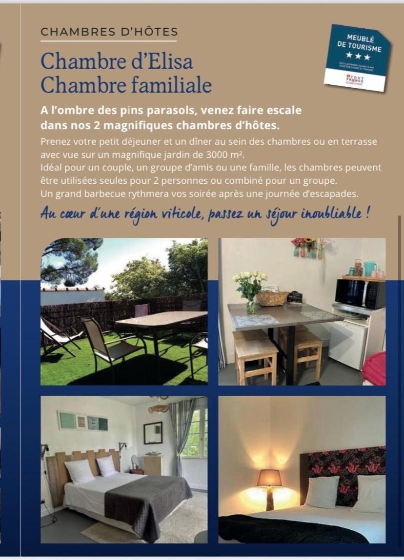 Chambres D'Elisa Saint-Morillon Kültér fotó